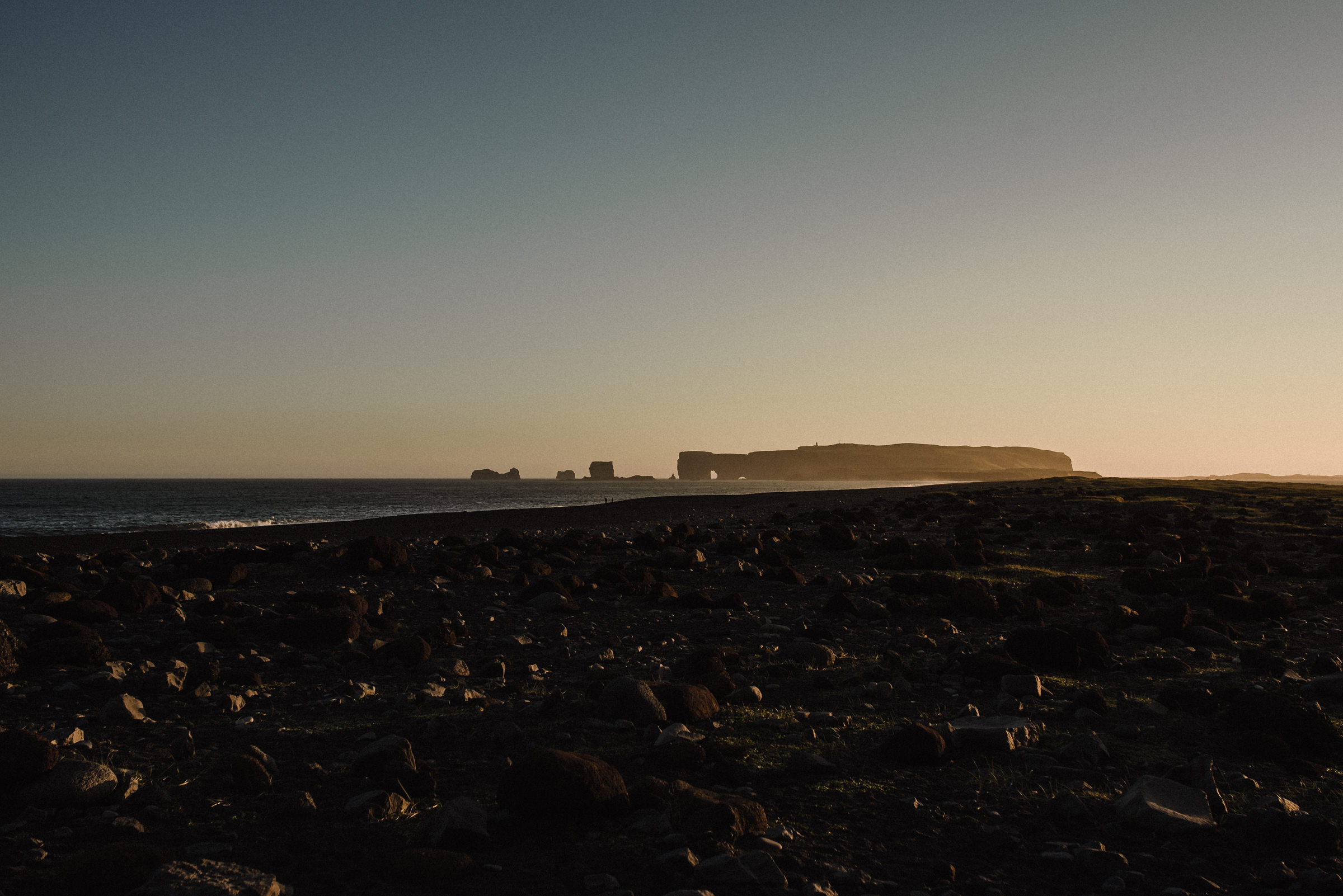 sunset elopement at vik iceland