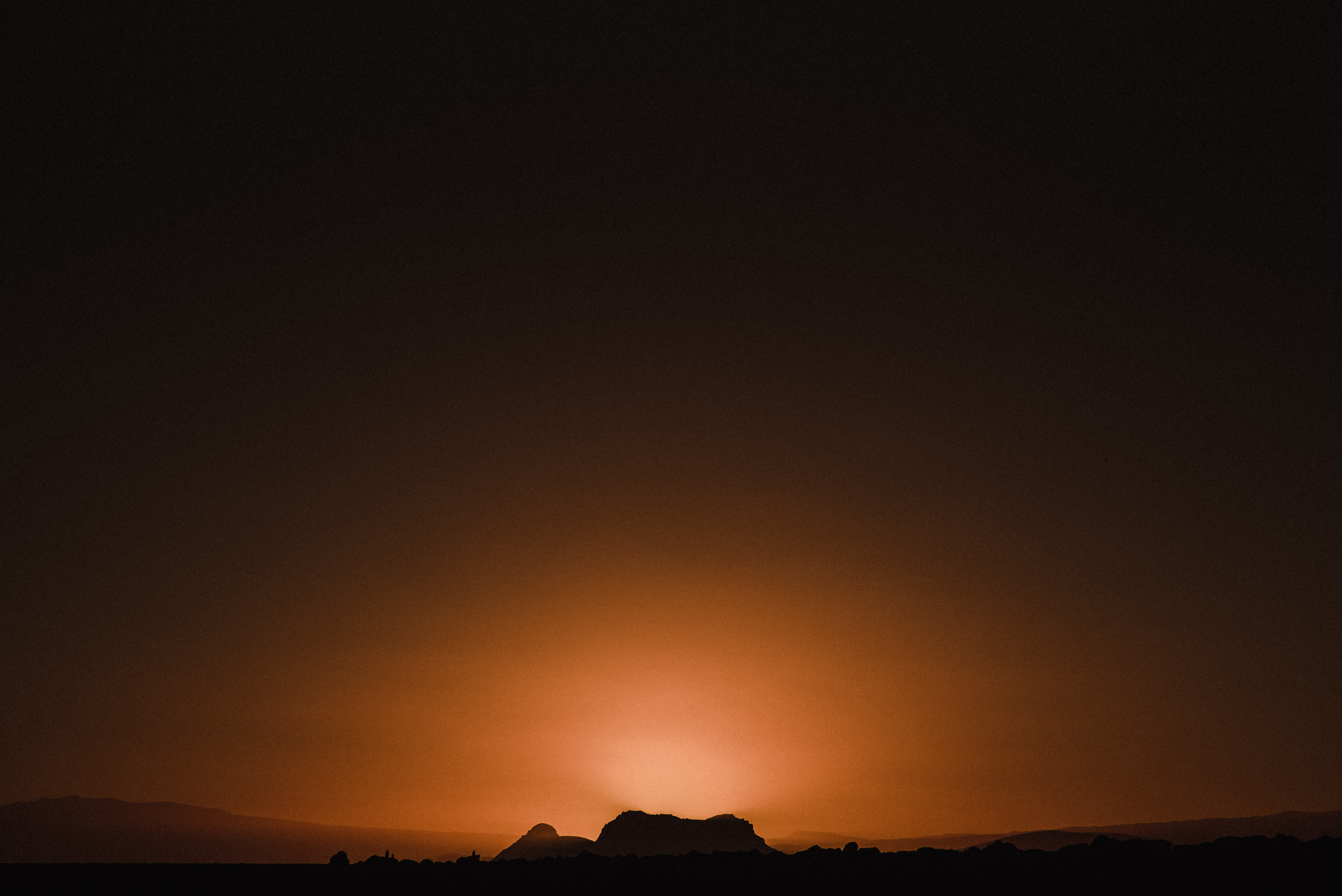 vik iceland orange sunset
