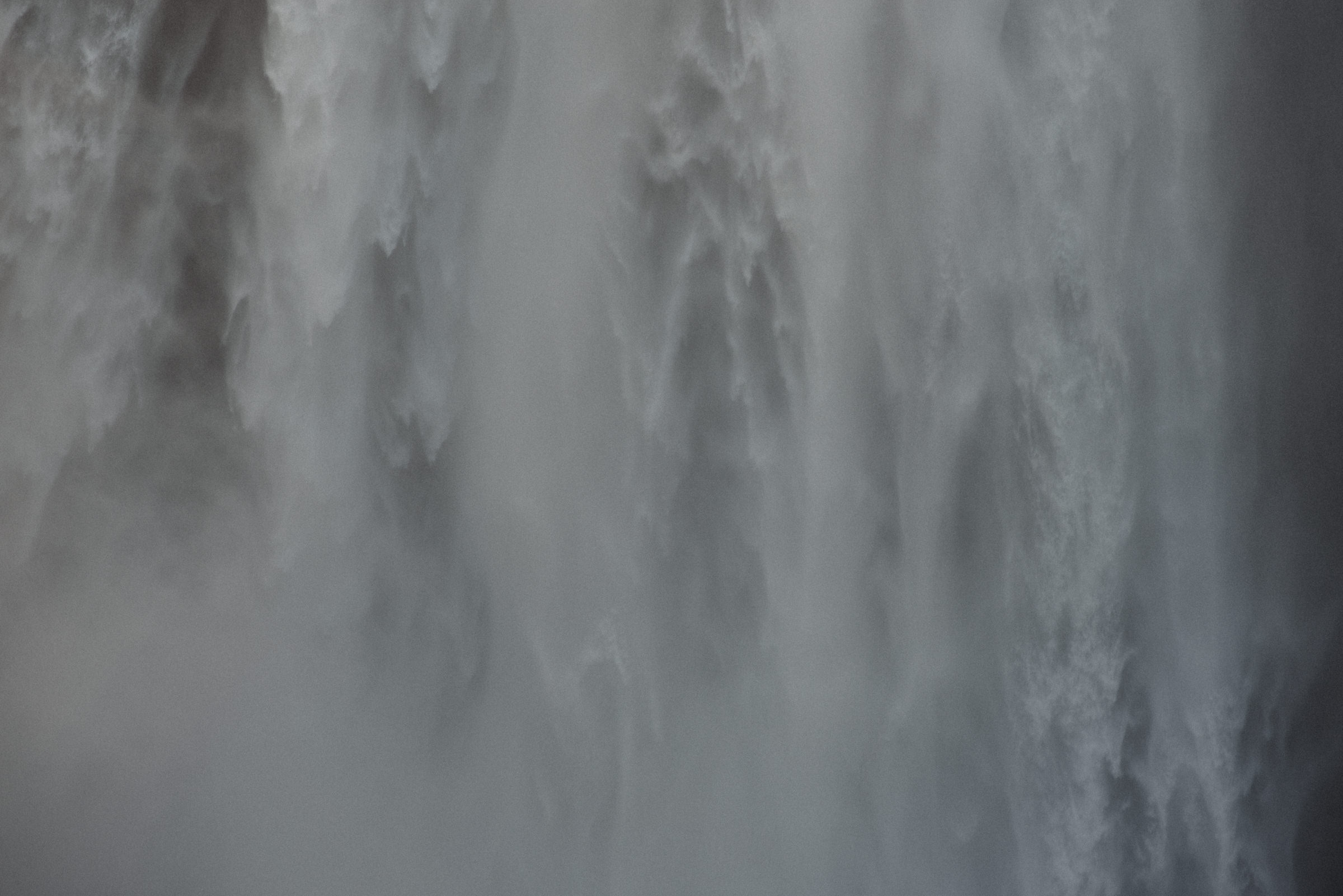 huge iceland waterfall