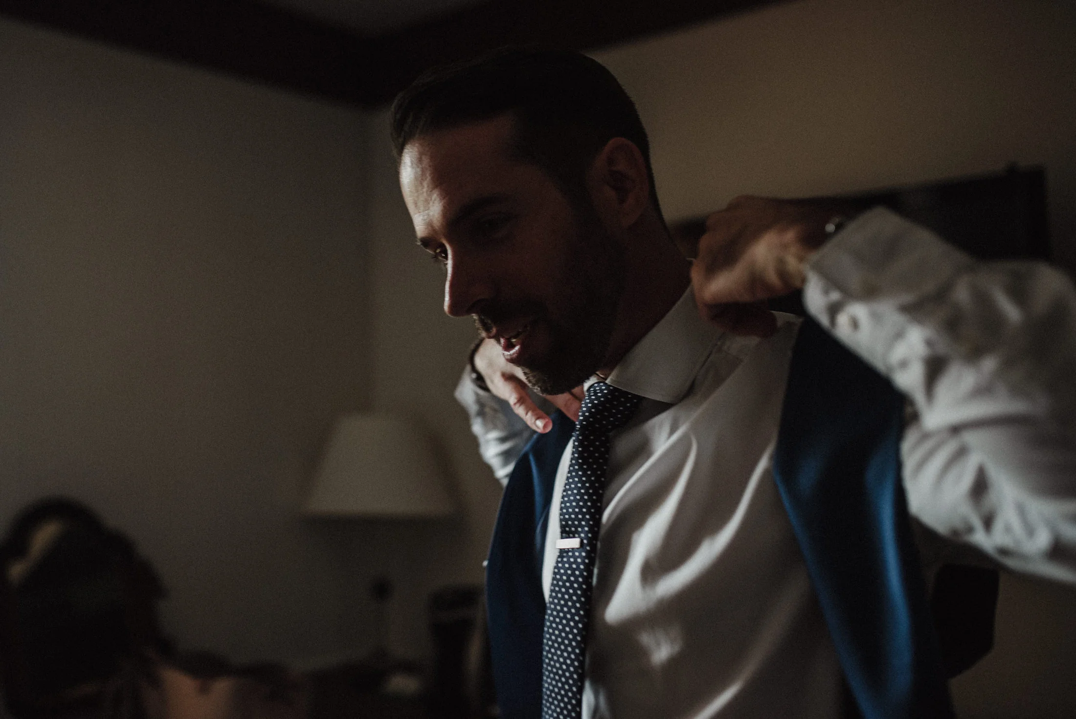 groom getting ready