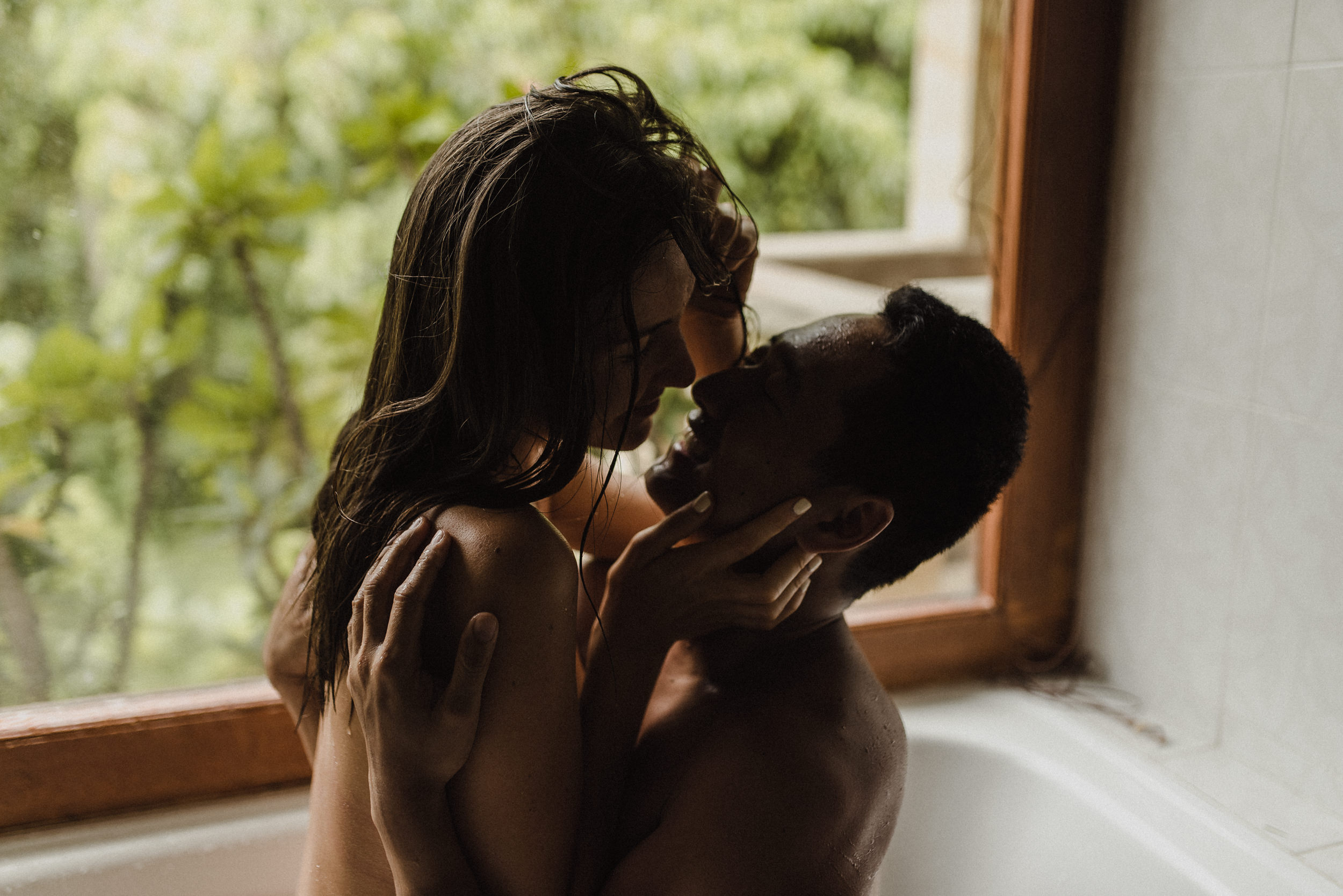 couple in tub
