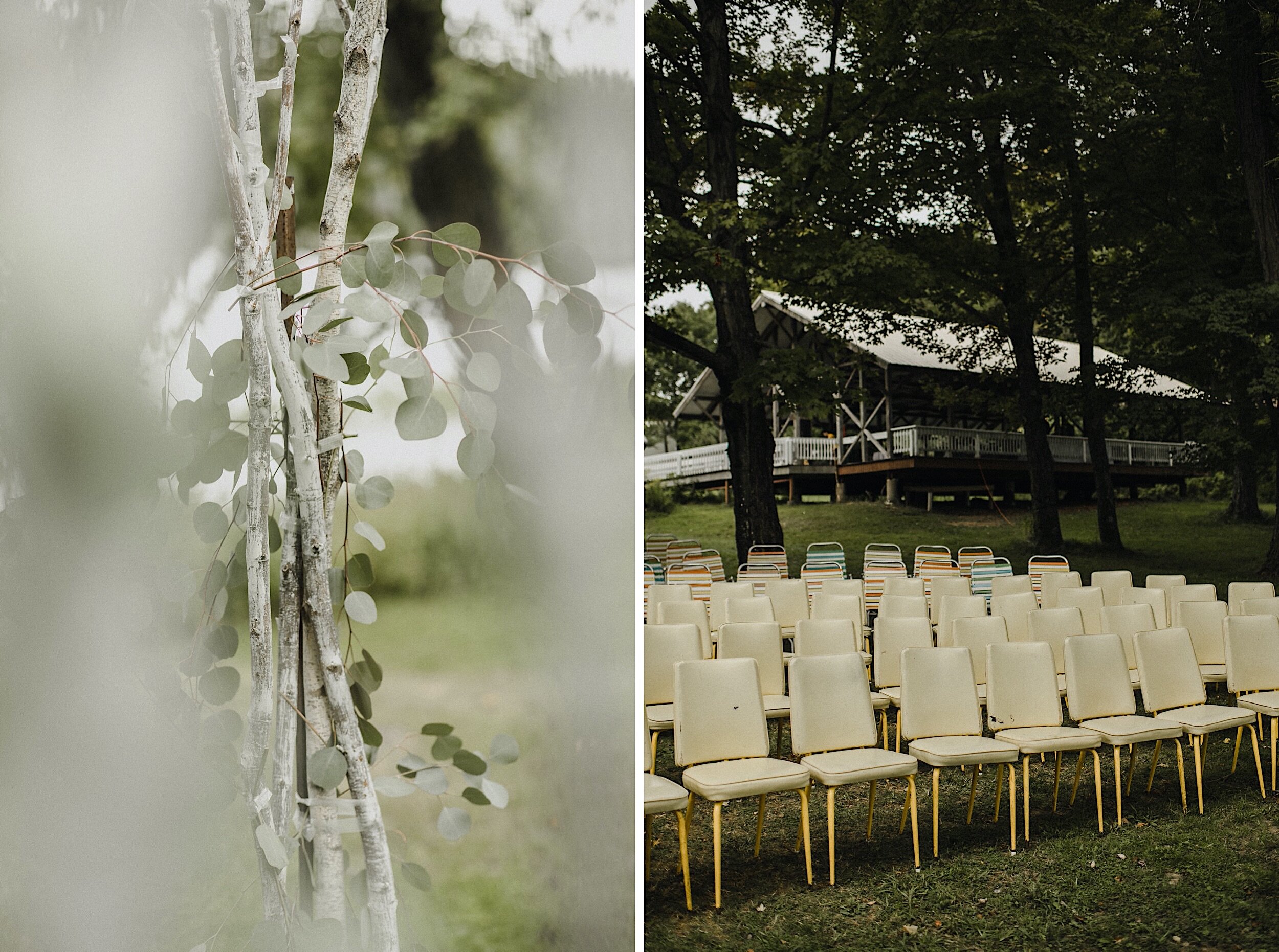 outdoor ceremony space at camp