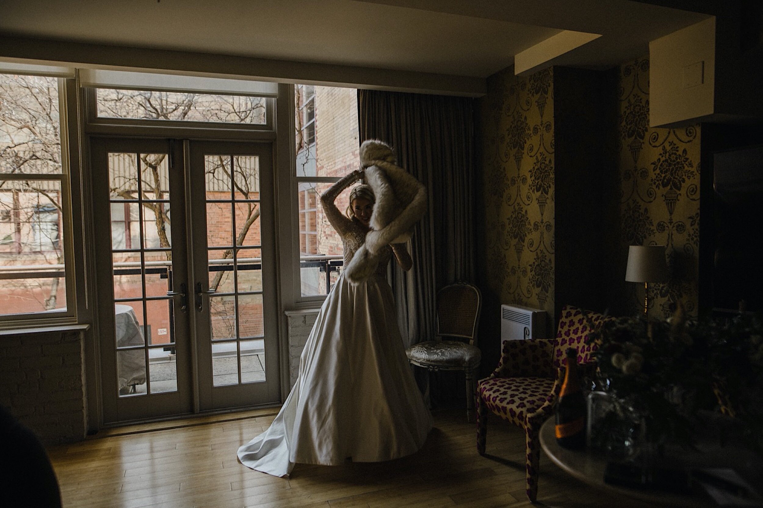 bride getting ready at The Ivy at Verity