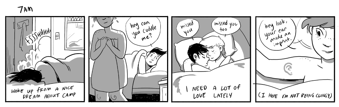  I had much less time this year to draw these! Here's a snippet of February 1, 2017. 