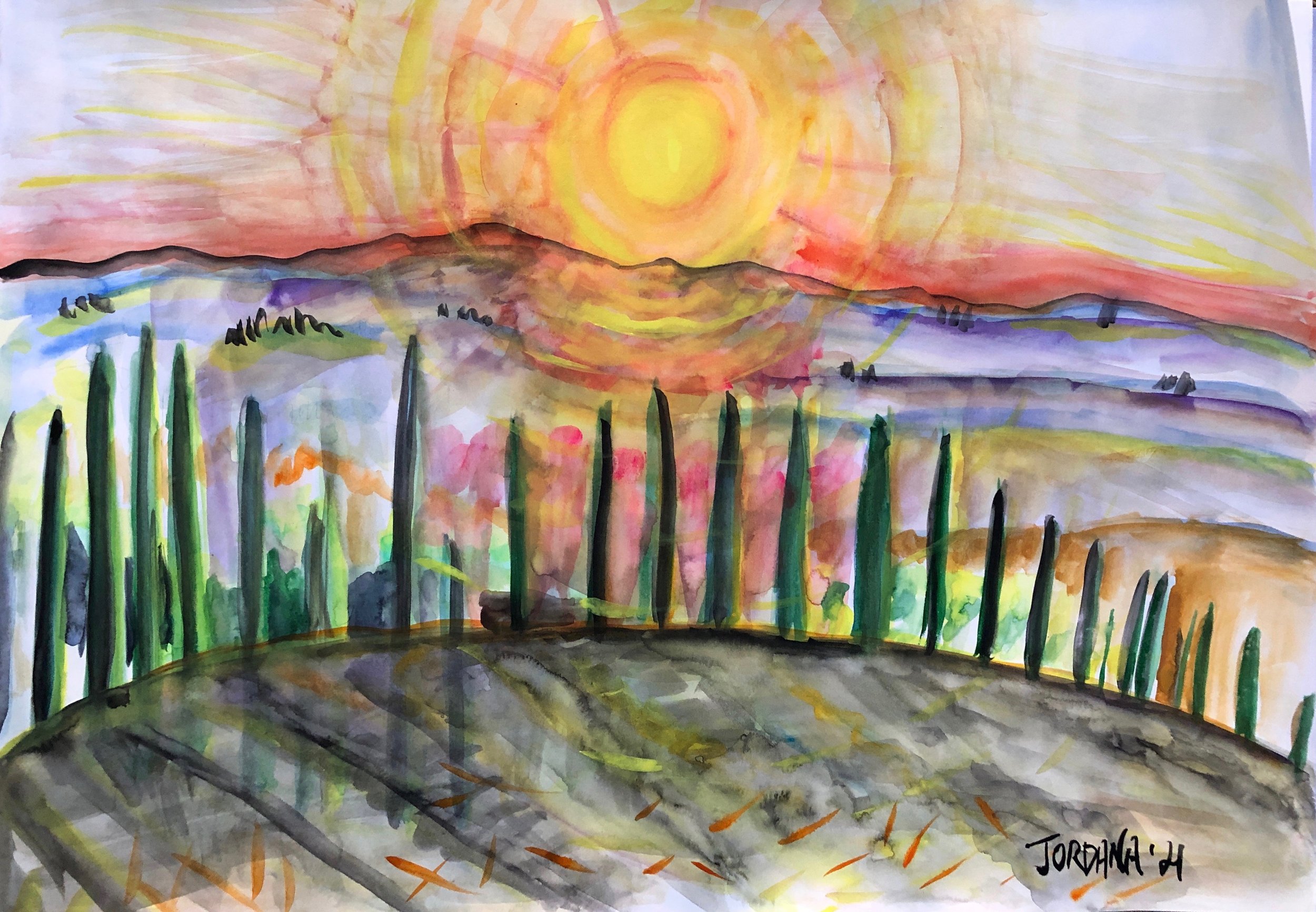 Sunset Painting and Transformations.