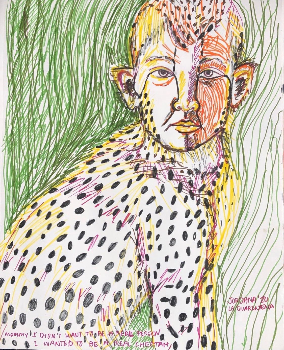 My son Bruno, Who Really Wanted to Be a Cheetah - Tuscany