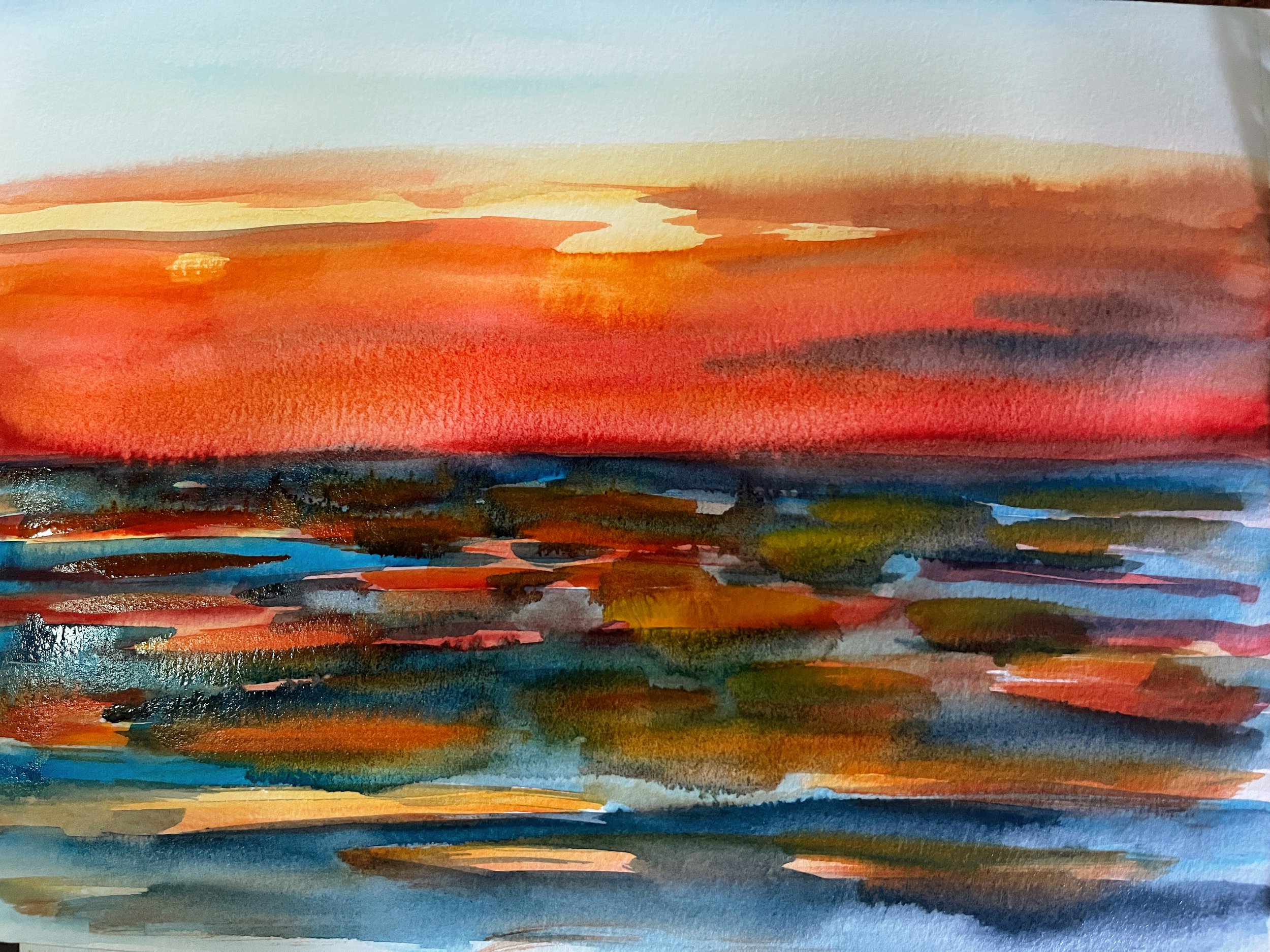 Sunset Over the Mediterranean