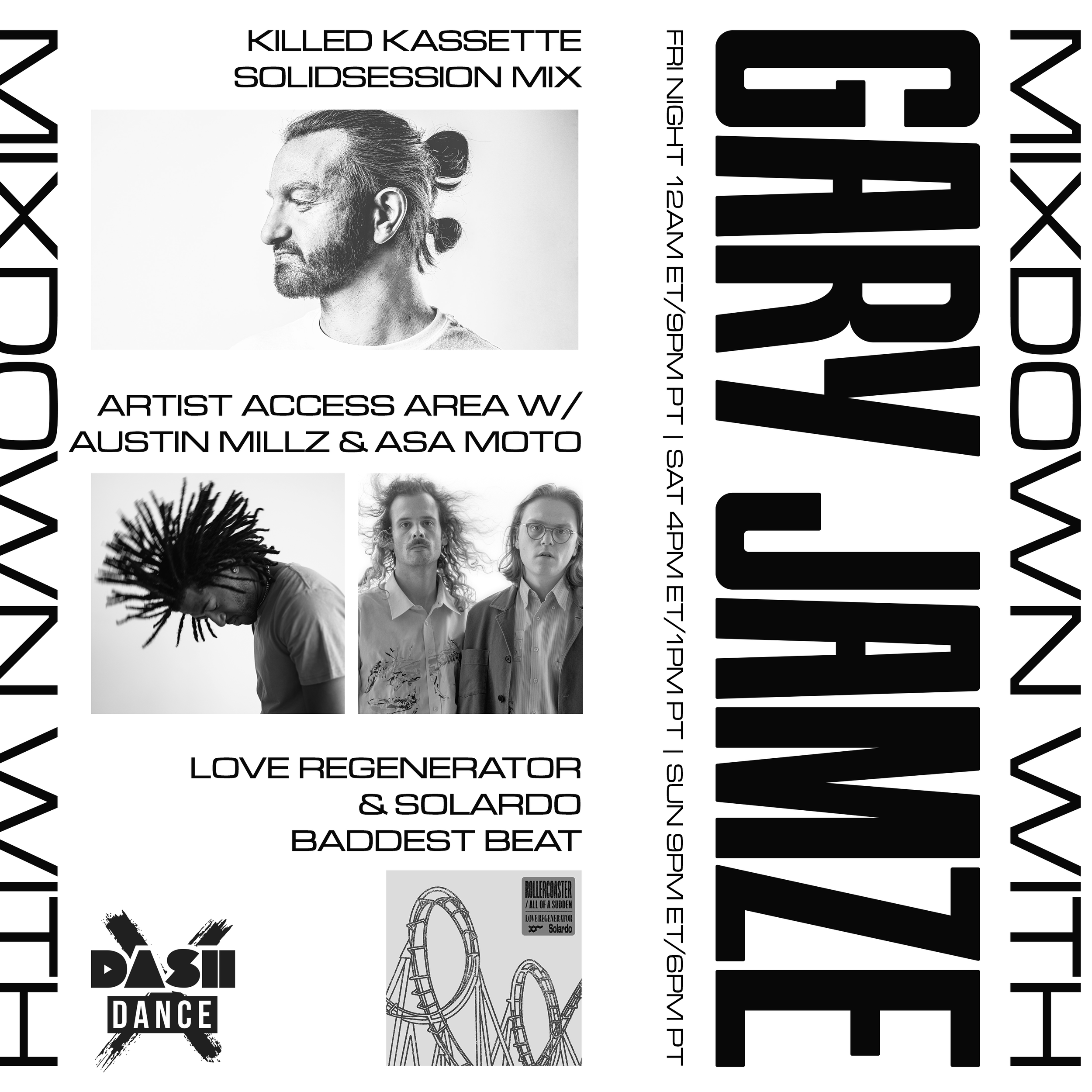 September 17, 2021 radio show: Killed Kassette SolidSession Mix, Artist Access Area with Austin Millz and Asa Moto