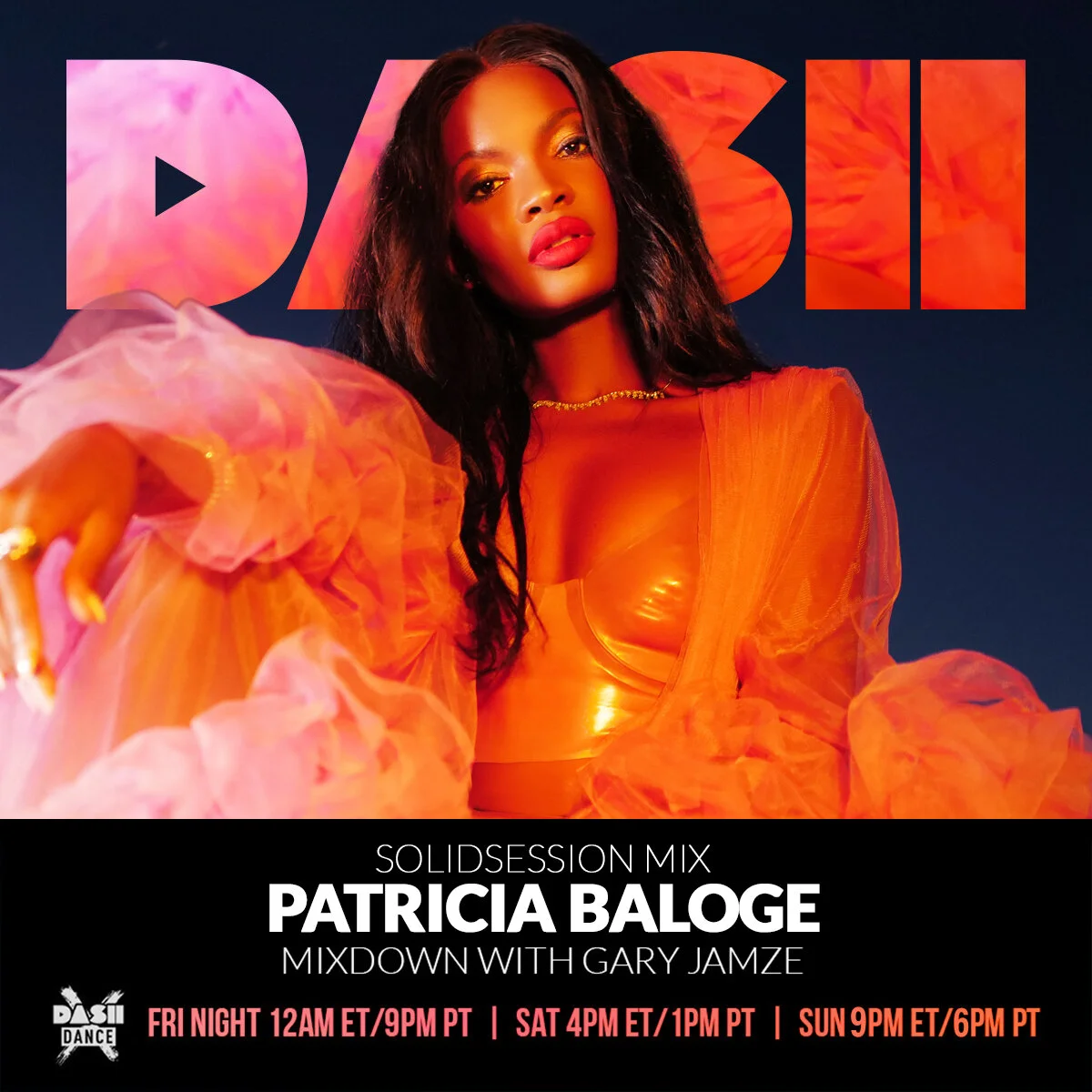 October 1, 2021 radio show: Patricia Baloge SolidSession Mix, Artist Access Area w/ Hans Göran, this week's Baddest Beat from Solardo remixing Roger Sanchez