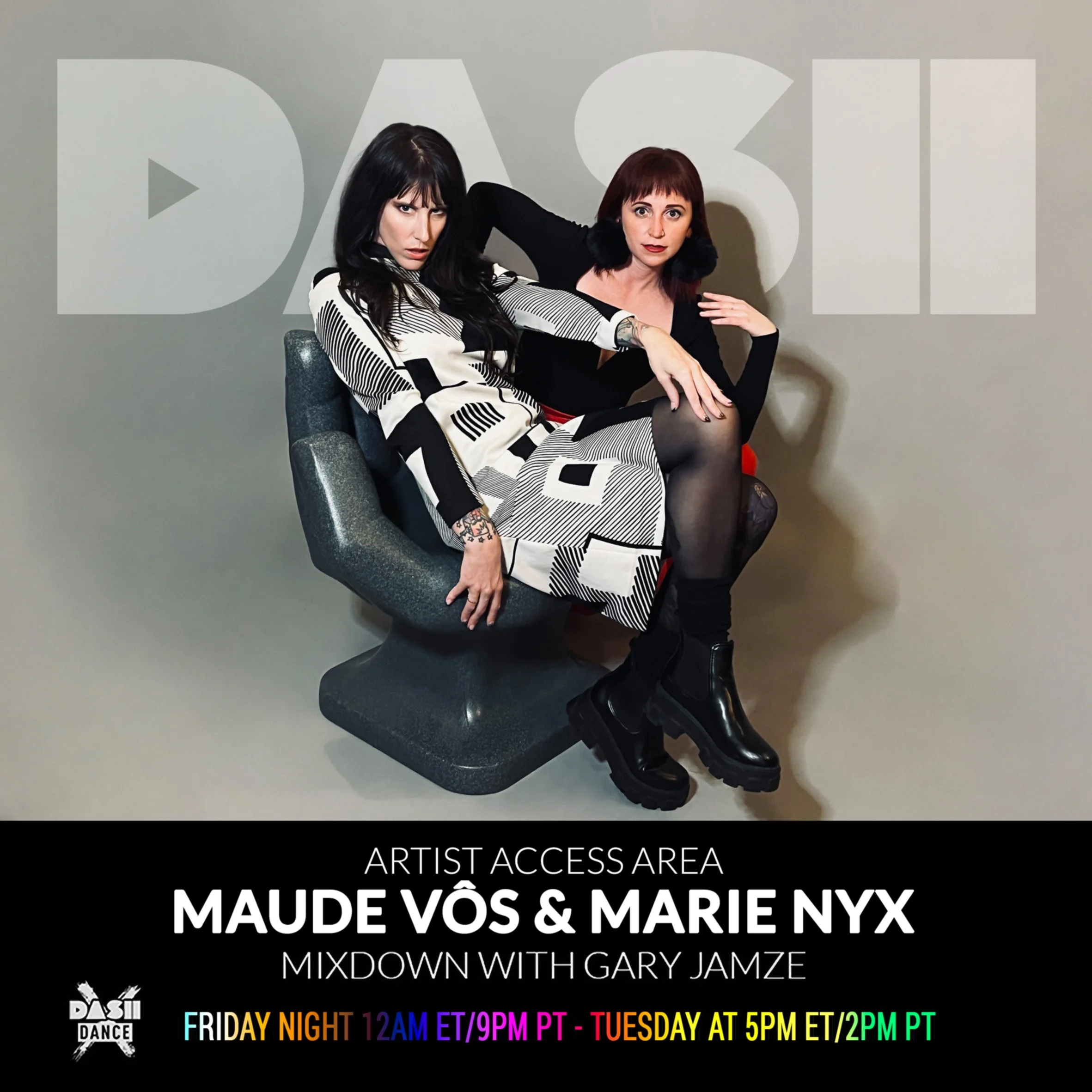 June 24, 2022 radio show: Artist Access Area with Maude Vôs &amp; Marie Nyx + Cheyne Christian SolidSession Mix + Airwolf Paradise Baddest Beat