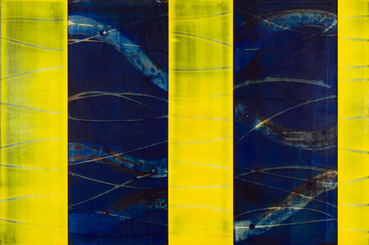 bound sea 2017 acrylic on panel 24" x 36"