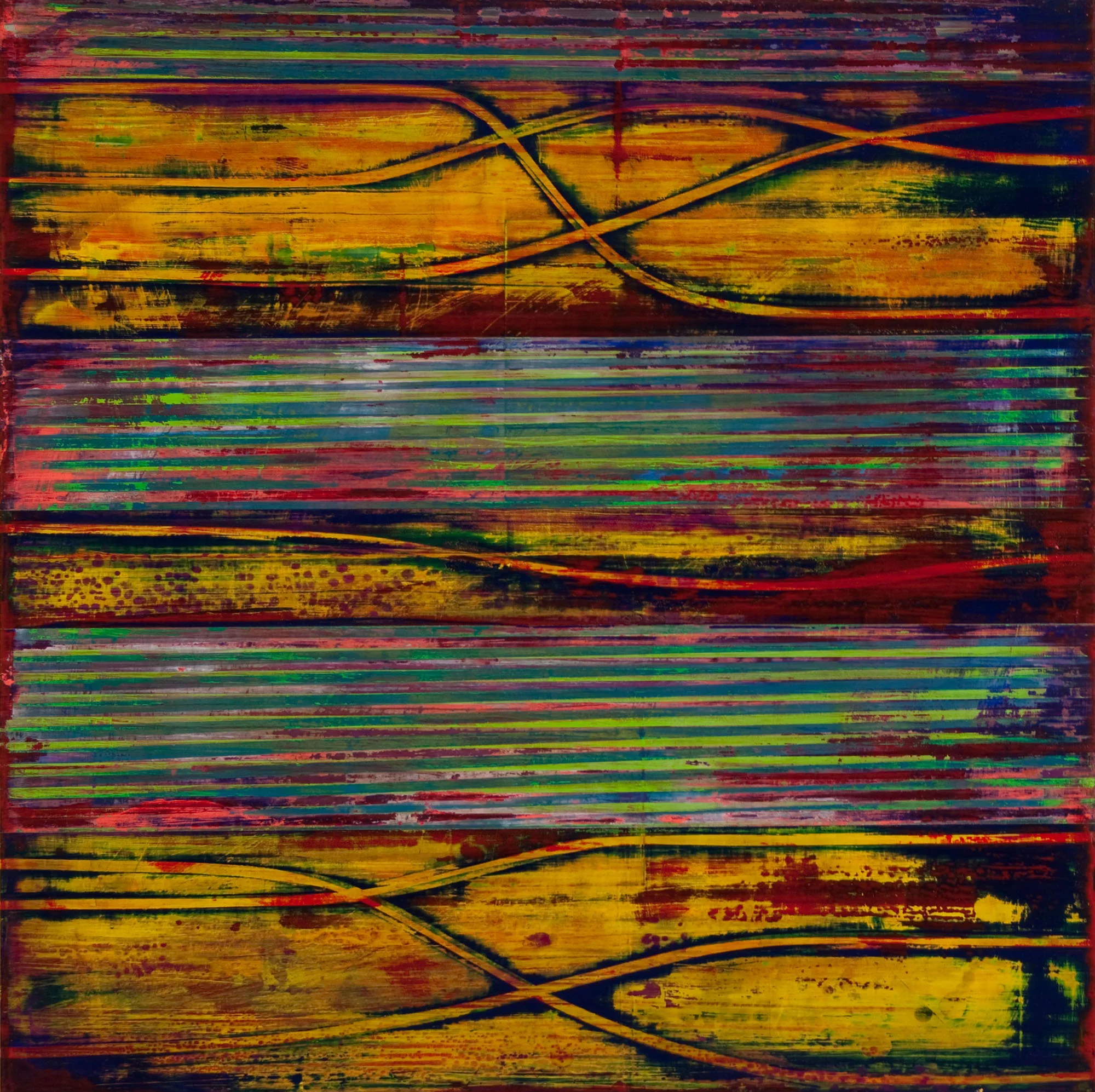 perihelion 2014 acrylic on panel 24" x 24"