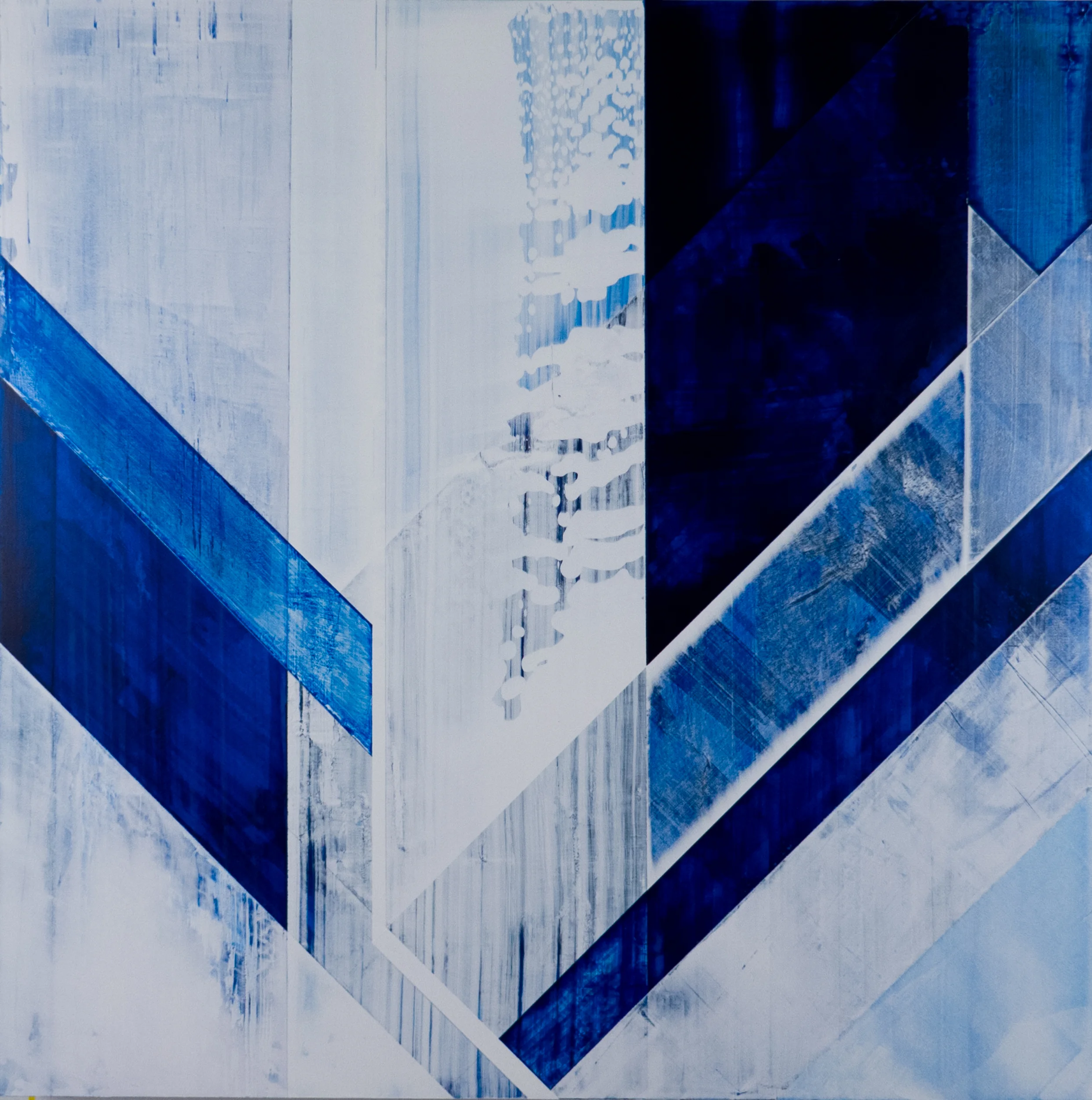 clicks and tricks 2019 acrylic on panel 24" x 24"