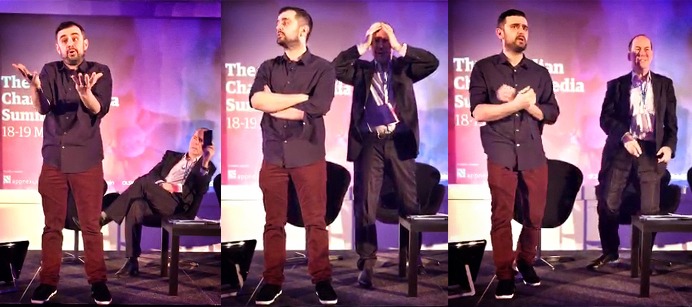 Frames from my Meerkat stream of Meerkat Founder Gary Vaynerchuk and Rory Cellan-Jones at the Guardian Changing Media Summit.