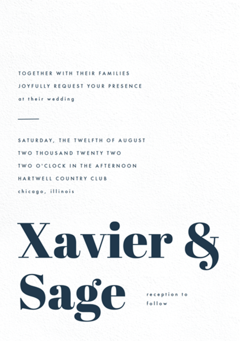 The Edit Modern Wedding Invitations