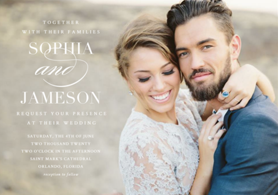 Forever Faithful Photo Wedding Invitations