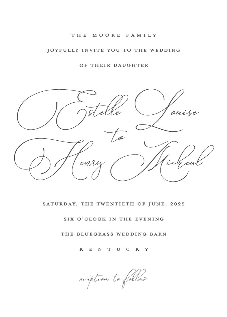 Written Word Letterpress Wedding Invitations by Stacey Meacham