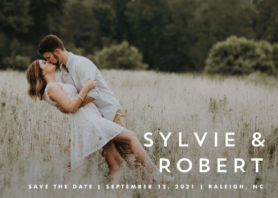 Modern Offset Save The Date Cards by Stacey Meacham