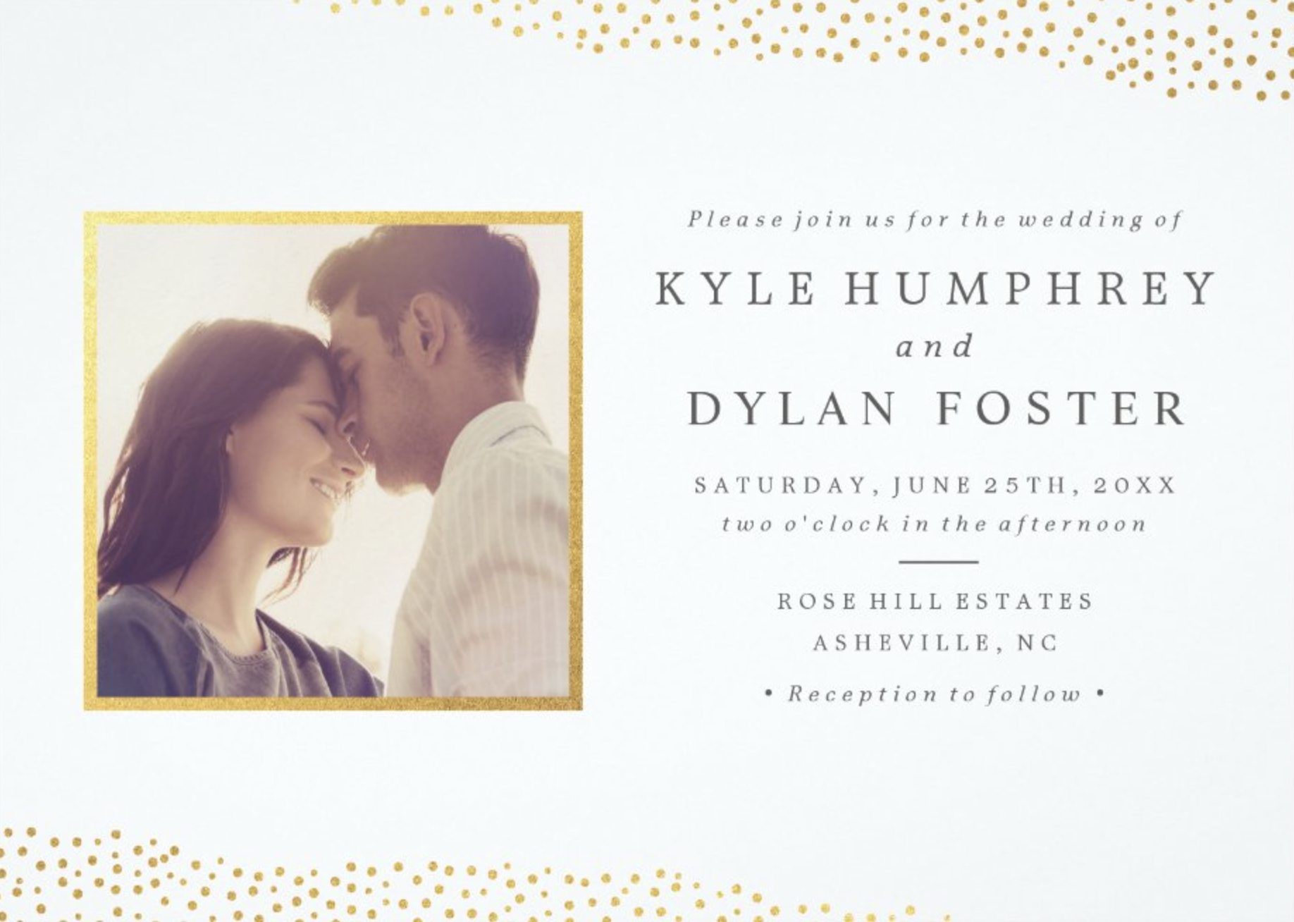 Dazzling Photo Wedding Invitation in White by Stacey Meacham