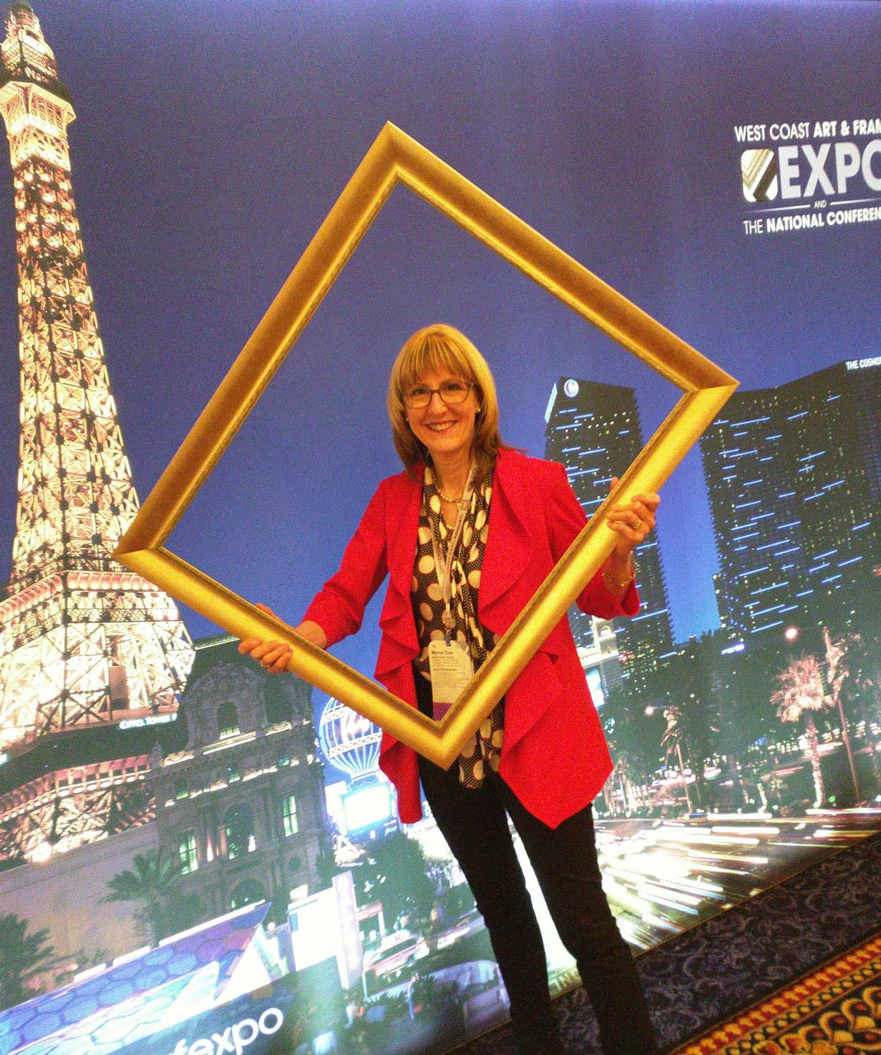 Myrna Dow at West Coast Art And Frame 2016 - Las Vegas