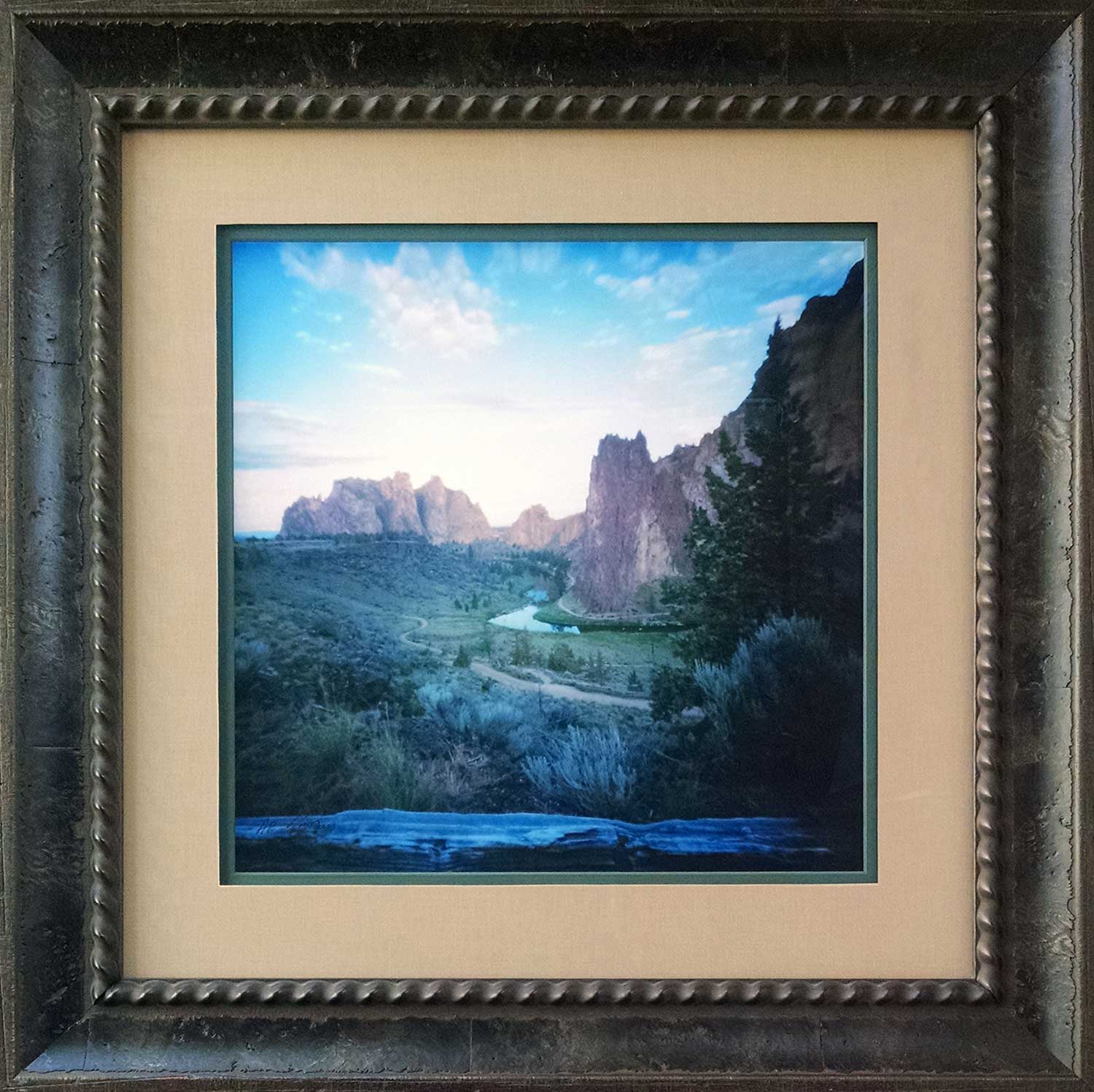 "Boundary" - Smith Rock State Park , Terrebonne Oregon. Pinhole Photography by obscura GRAPHICS , Custom Framed by High Desert Frameworks!