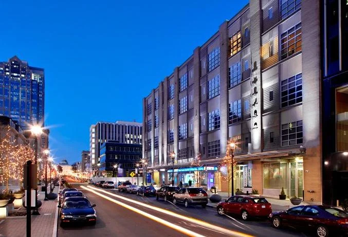 Hudson - Raleigh, North Carolina 64 Residences in a mixed-use building with restaurants, retail, and a television studio