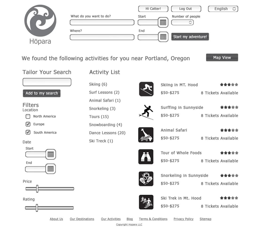 Search Page