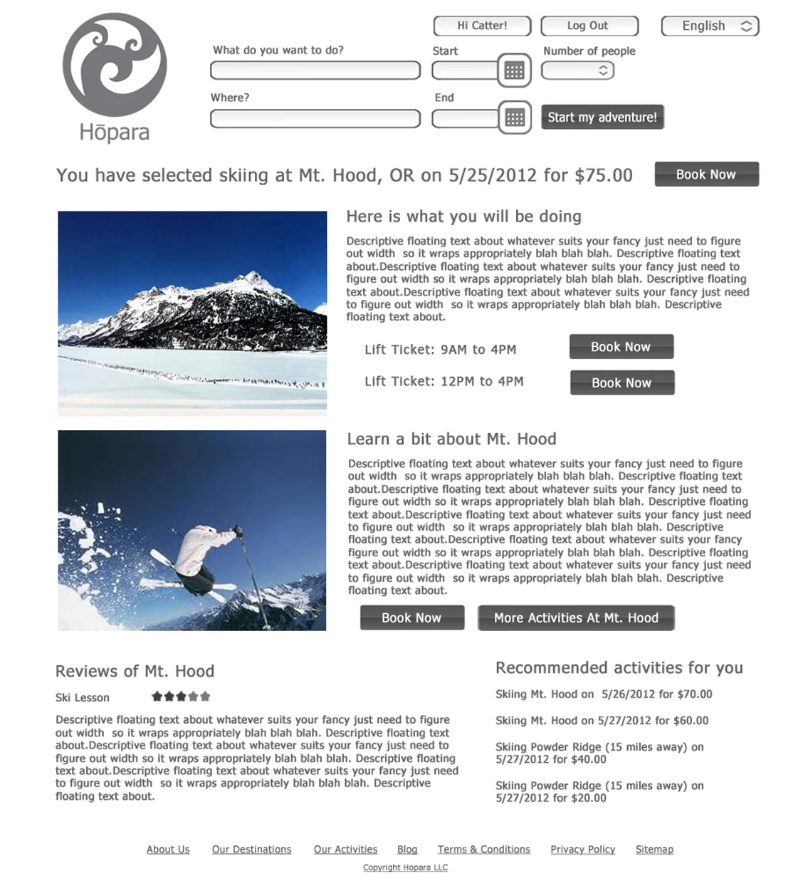 Results Page