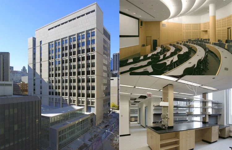 Northwestern University
Medical Research Center
New York, New York
M.Arch
Architects founder March Chadwick duties as architect for Davis Brody Bond
included Design Development, and Construction Documents of Northwestern Medical
Research Center. The building design
incorporated features of the surrounding urban context and the gothic features
of the existing university campus. The design for the new building included
over street walkway connecting other campus buildings. 