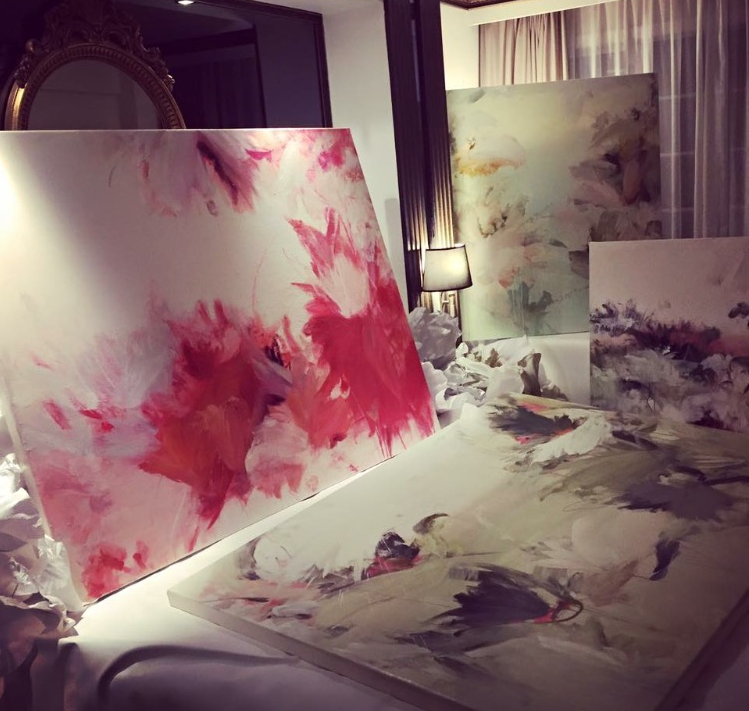 Art opening of Beatriz Elorza 'Breathing Color'