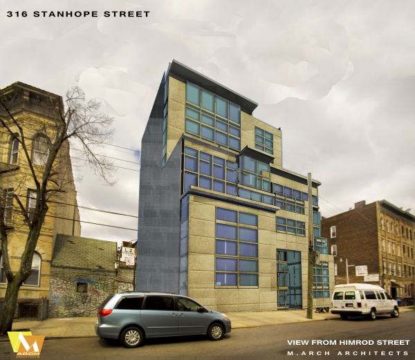 M.Arch Arch designs proposal for new residential building in growing Brooklyn neighborhood