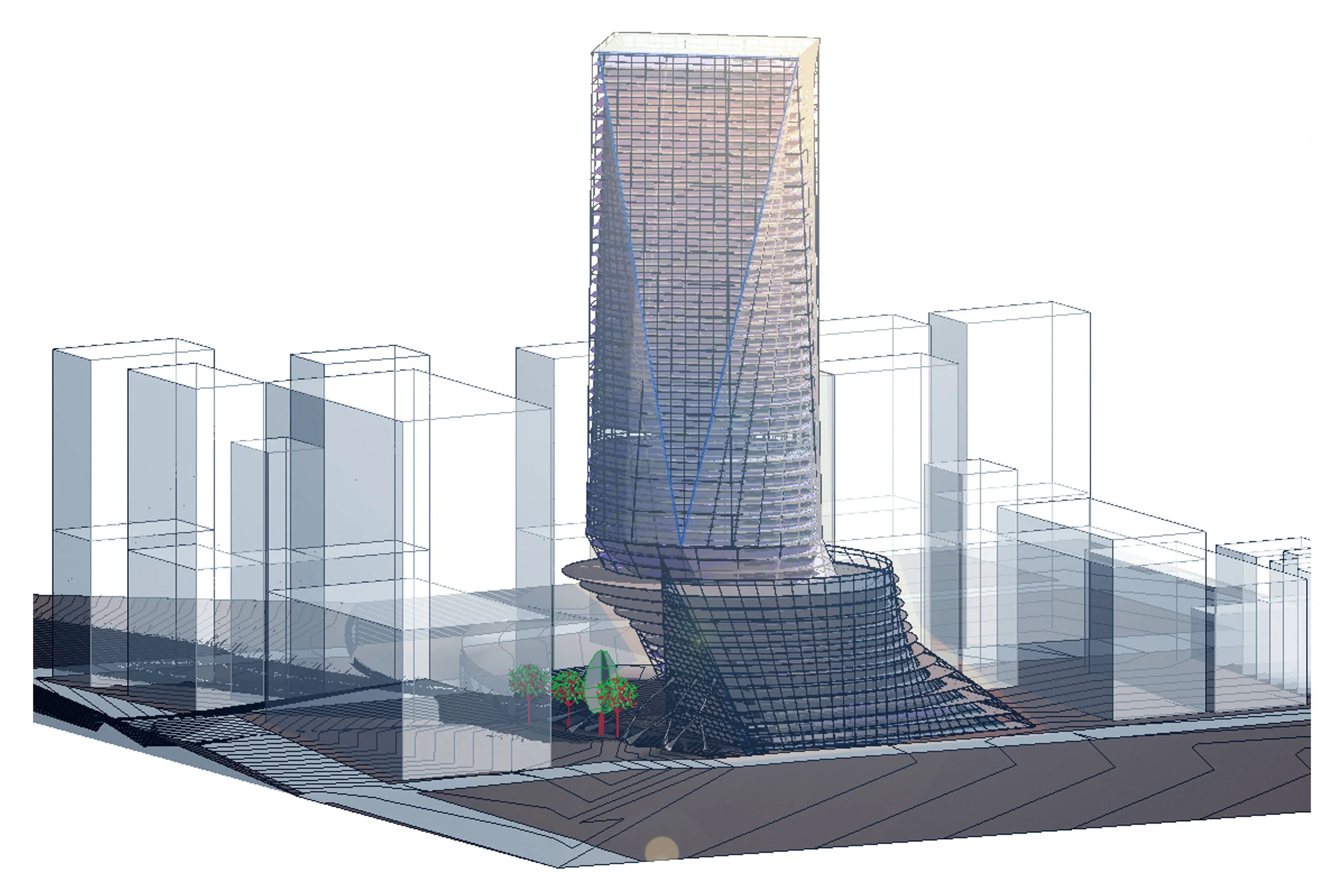 M.Arch Arch designs proposal for 400,000 s.f. tower outside Hudson Yards