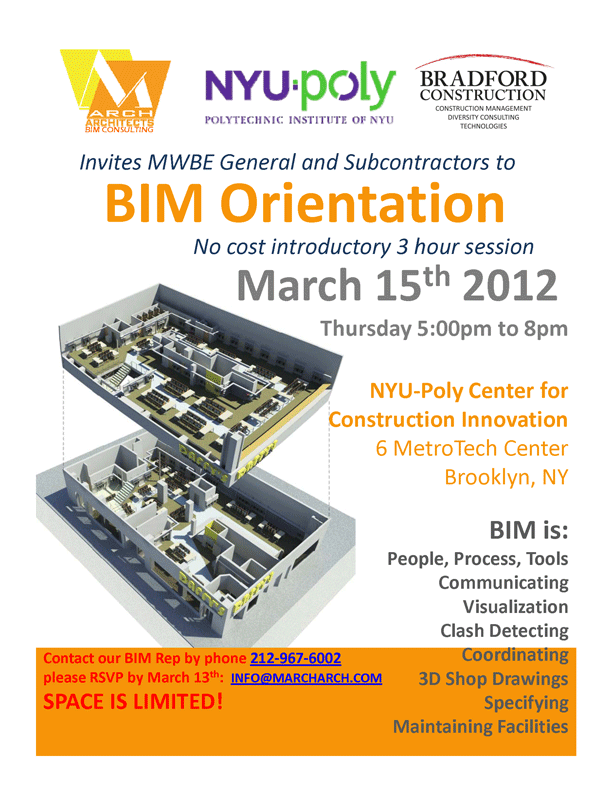 M.Arch Architects and SBS NYU-Poly construction education seminar