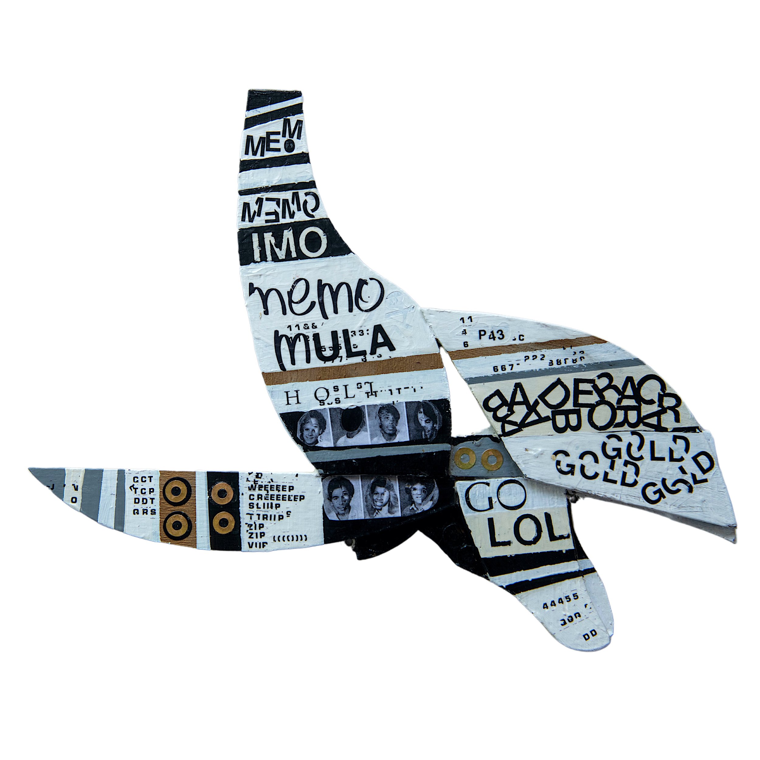 Collisions 15, 2014, dimensions vary, mixed media on wood