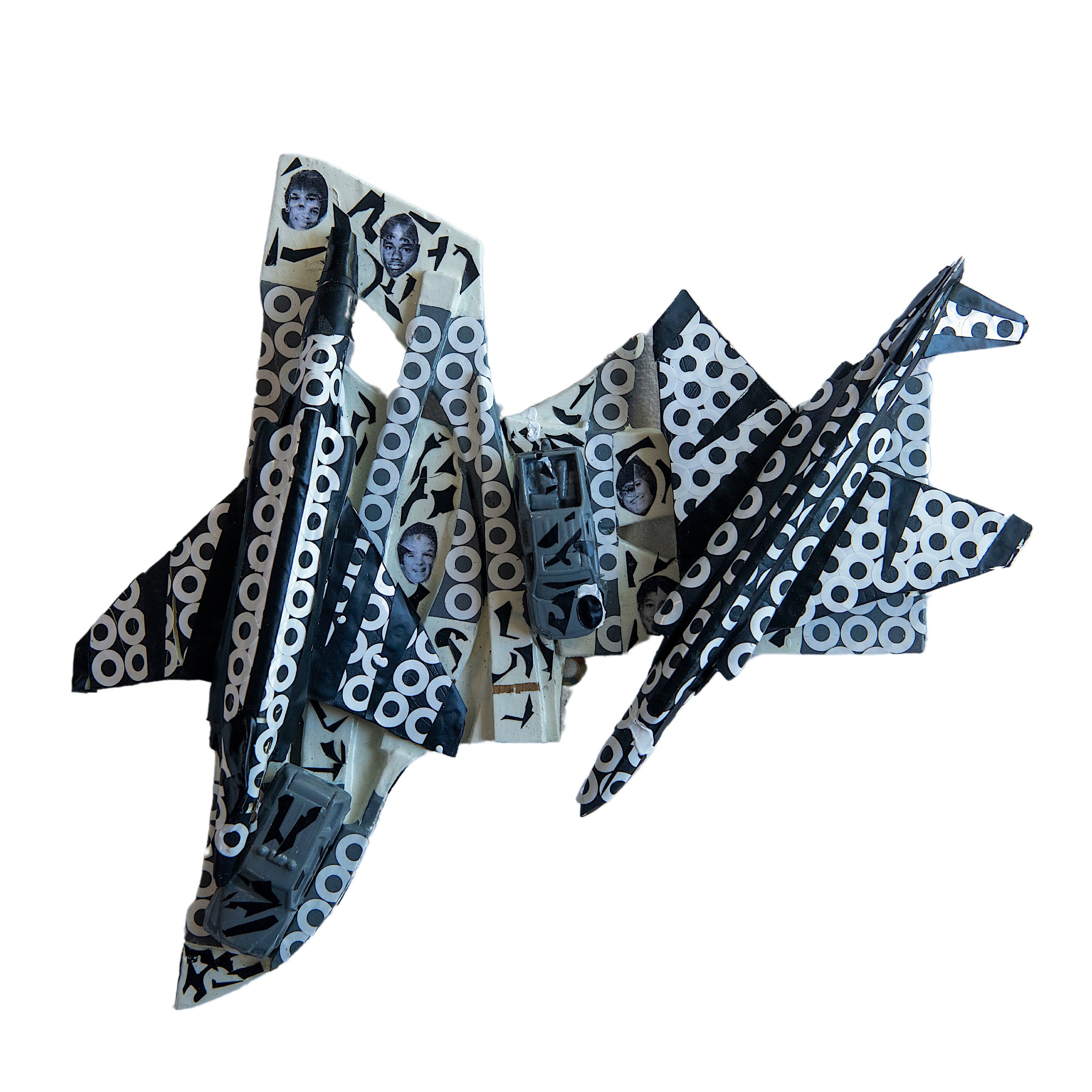Collisions 18, 2014, dimensions vary, mixed media on wood