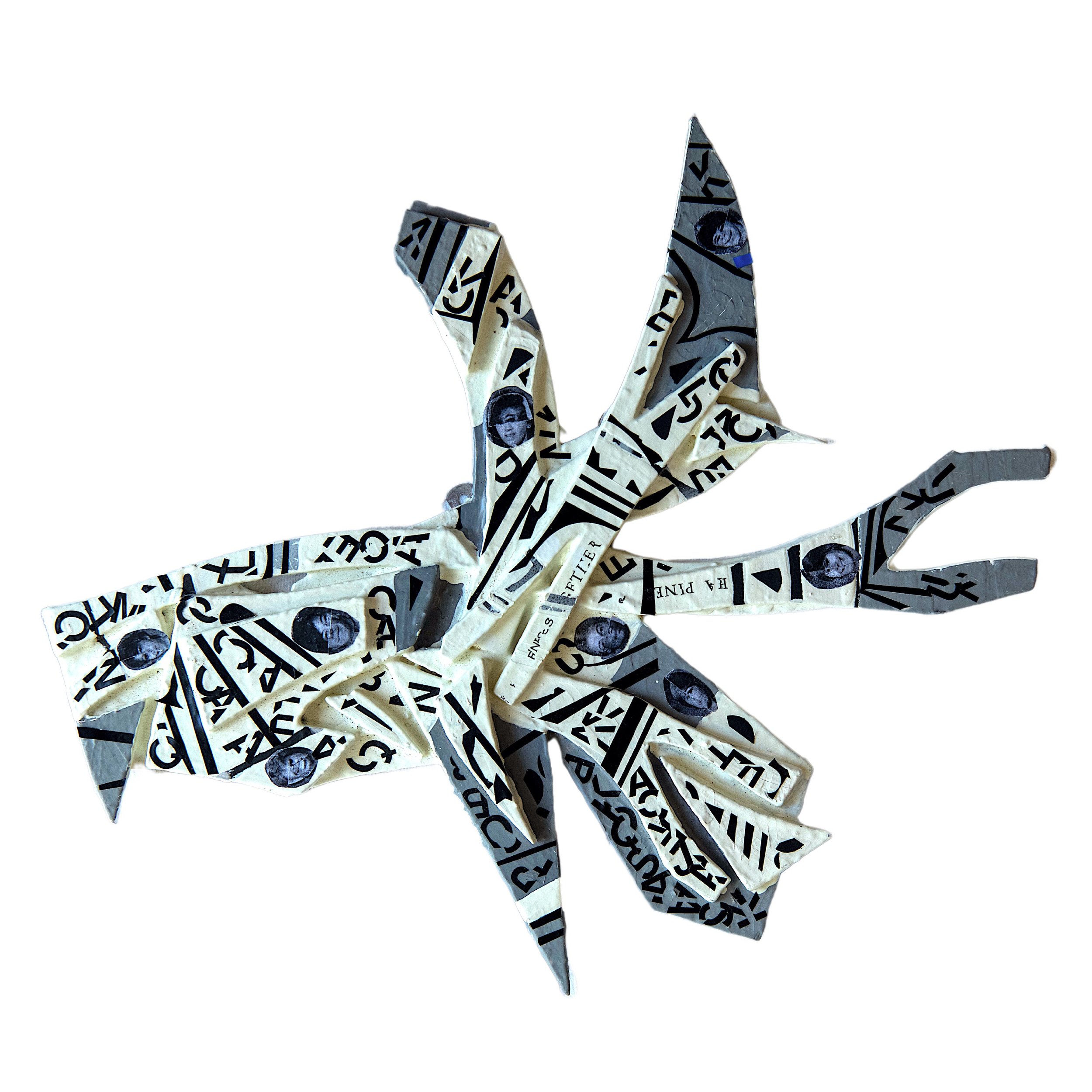 Collisions 21, 2014, dimensions vary, mixed media on wood