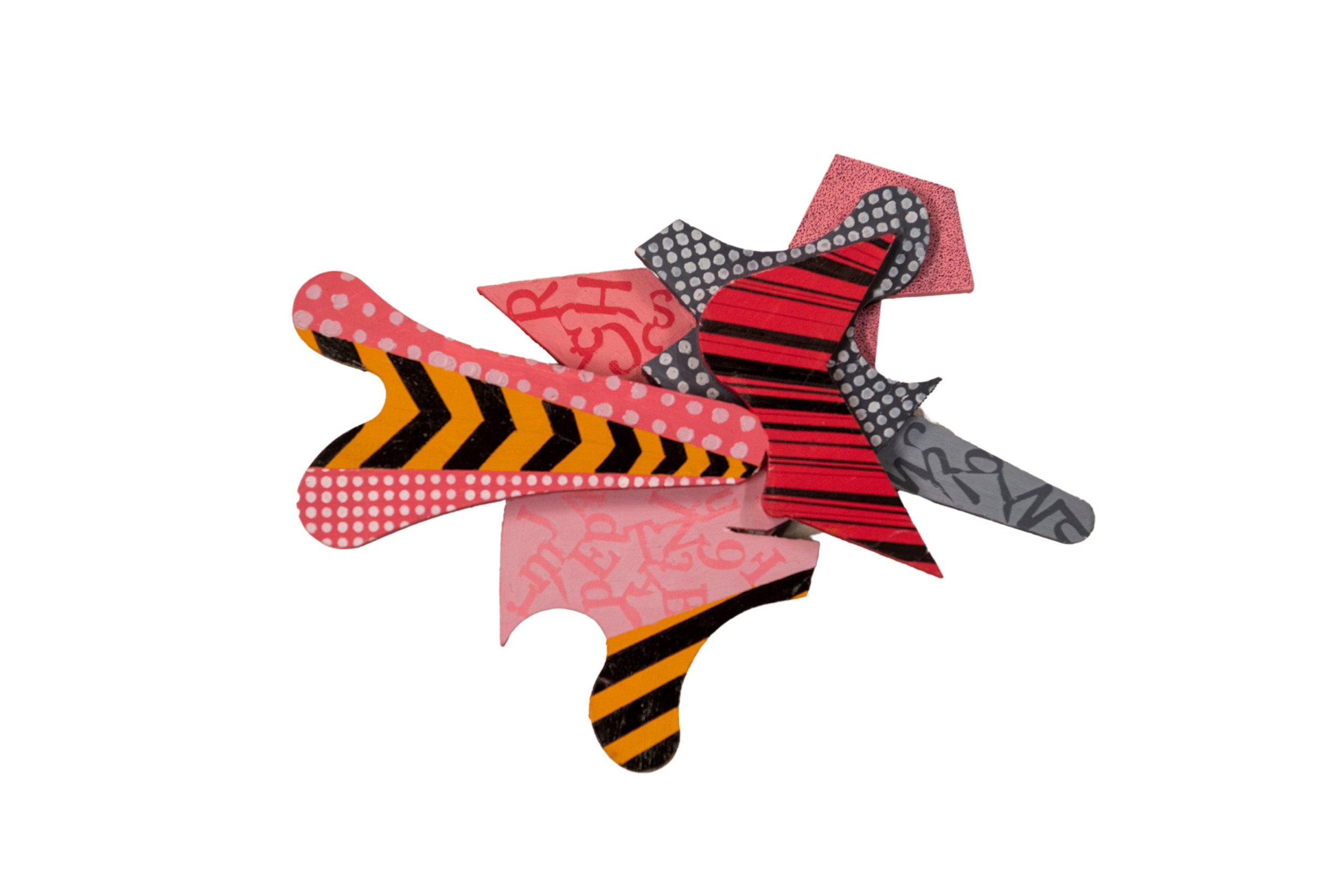 Chroma 21, 2024, dimensions vary, mixed media on wood