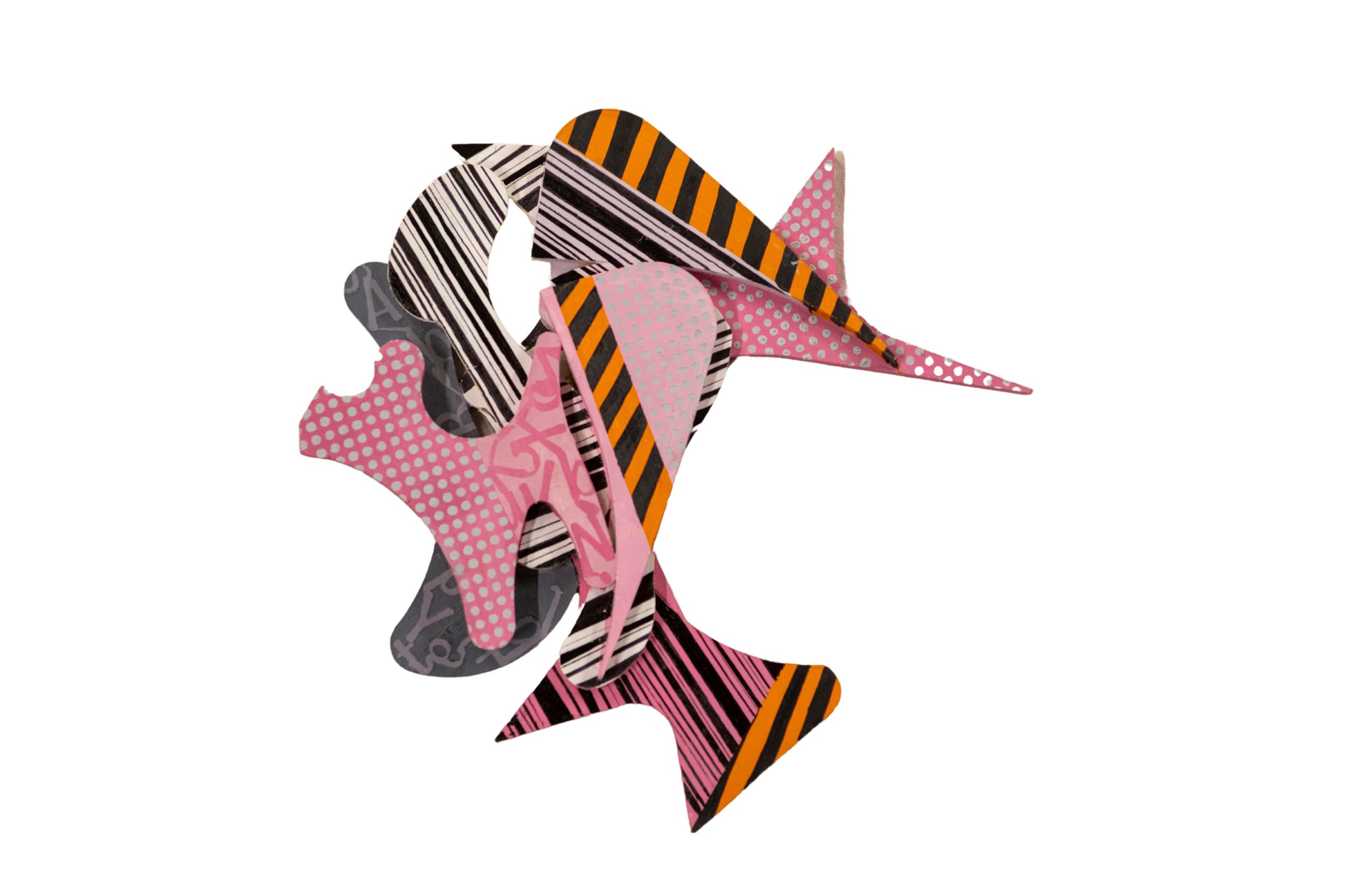 Chroma 12, 2024, dimensions vary, mixed media on wood