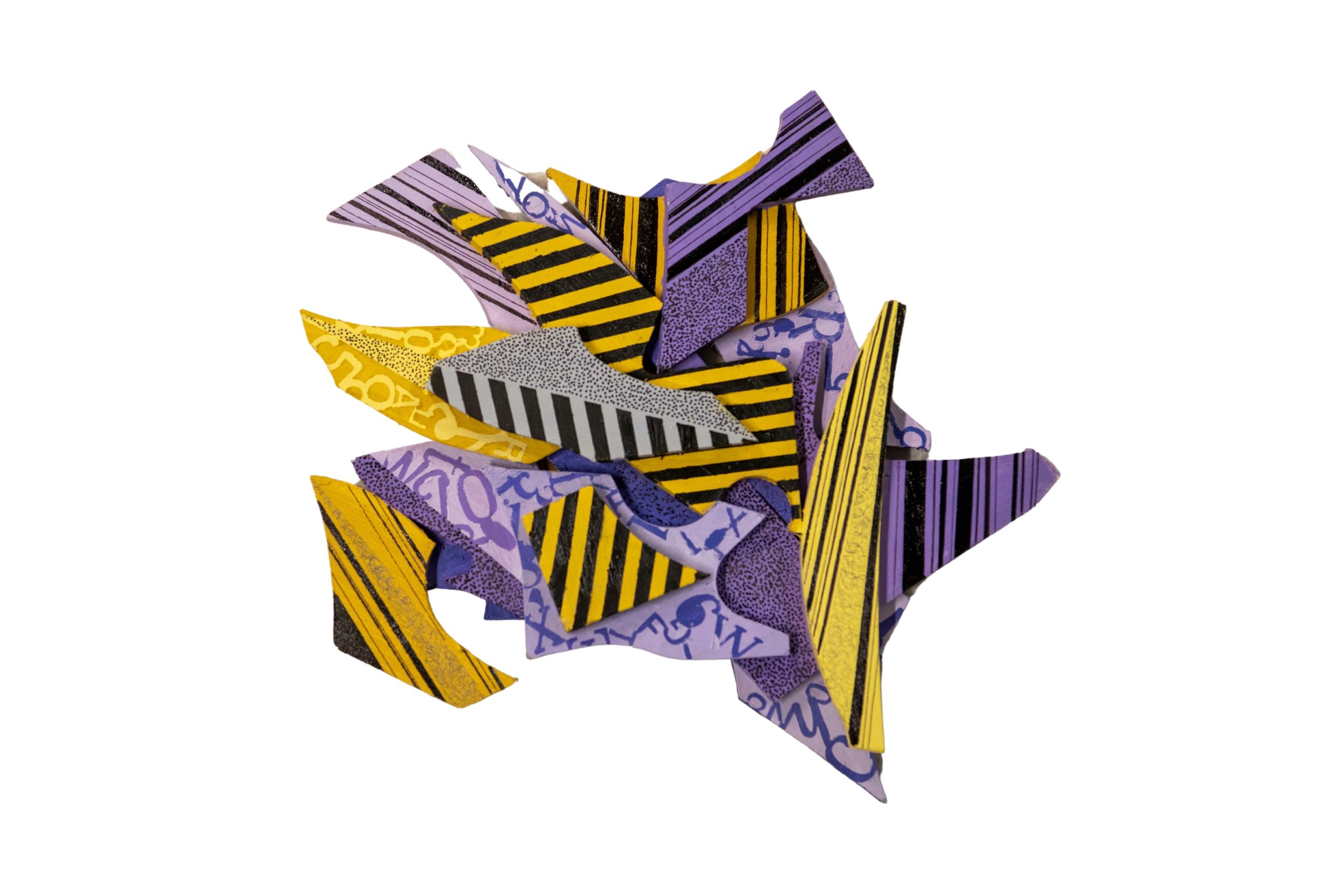 Chroma 28, 2024, dimensions vary, mixed media on wood