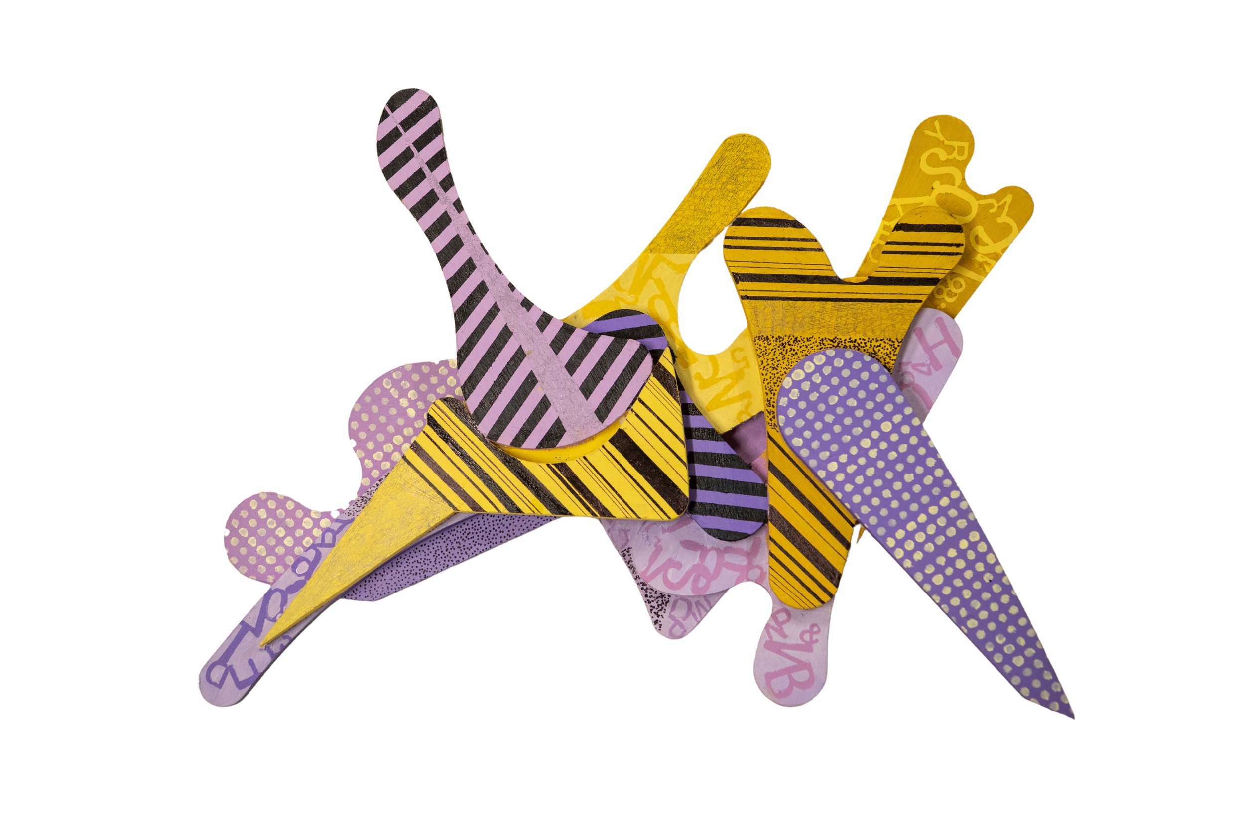 Chroma 31, 2024, dimensions vary, mixed media on wood