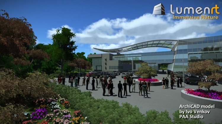 LumenRT 2015 prezantom Integrimin me GRAPHISOFT® ArchiCAD®