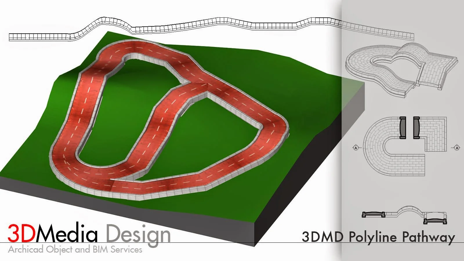 3DMD Polyline Pathway nga 3D Media Design