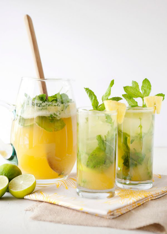 Pinapple and Mint water