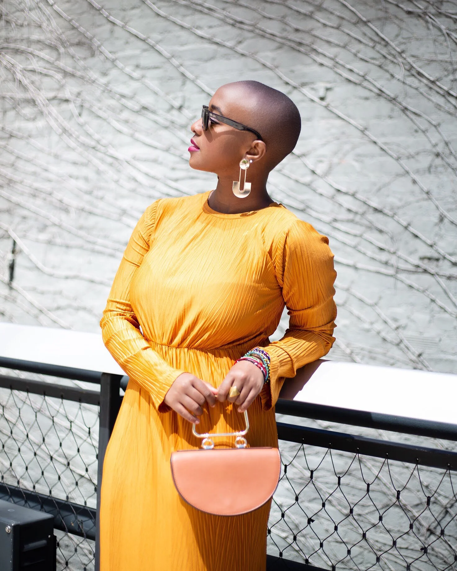 DRAPED IN ORANGE BRONZE