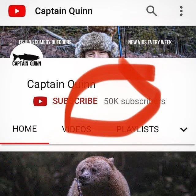 50 k subscribers on the old YouTube channel today-thanks for your support. Keep the loving coming. Next stop 100 k!!! #youtube #youtubechannel #fishing #outdoors #comedy #funny #captainquinn