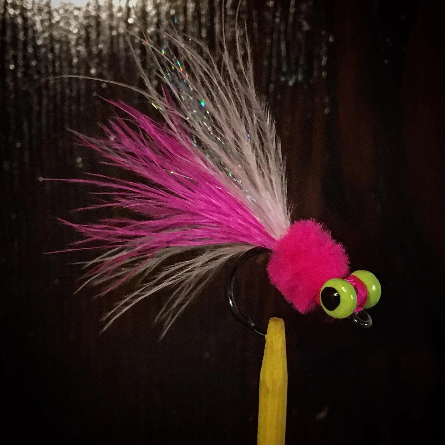 A hot little number to drop in pocket water and deep slots. It also swings just fine. A simple single egg variation. #deadly #egg #singleegg #fly #flies #flyfishing #steelhead #steelheadfishing #bc #pnw #swing #singlehand #chrome #flytying