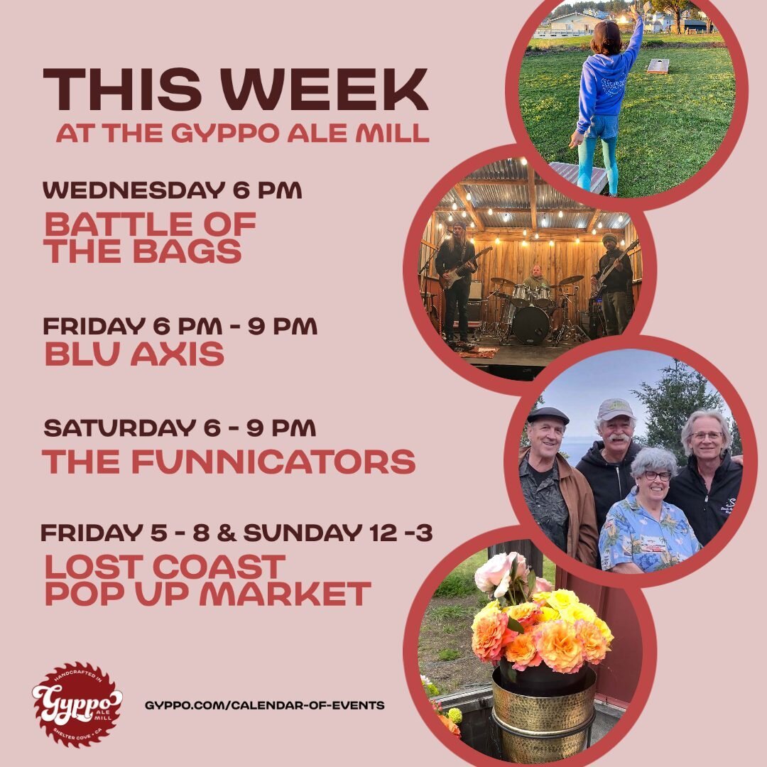 We've got a week of good times here at the Gyppo Ale Mill. Please check out this week's events and head over to our Event Calendar for details. www.gyppo.com/calendar-of-events
🍻 WEDNESDAY 6 PM || Battles of the Bags, a community cornhole tournam