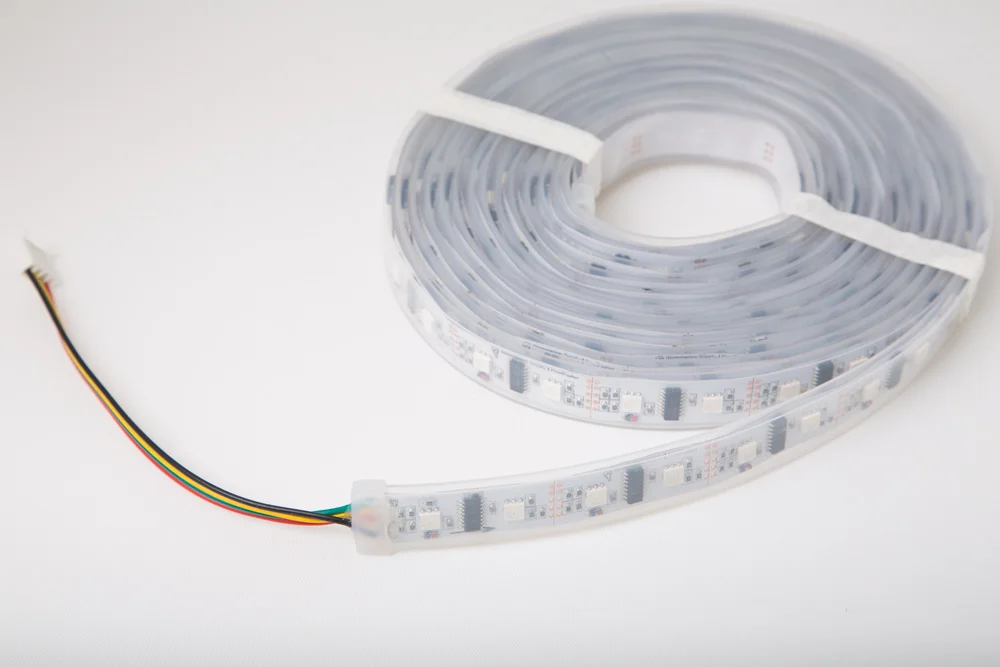 Individually-addressable RGB LED strip.