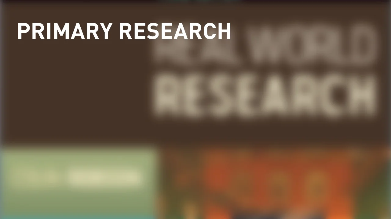 This section will touch upon the data that I captured using primary research methods.