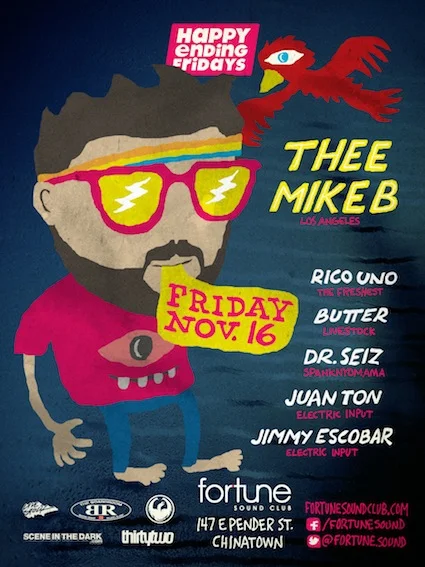Three Mike B, Rico Uno, Butter, Dr. Seiz, Juan Ton, Jimmy Escobar fortune sound club vancouver